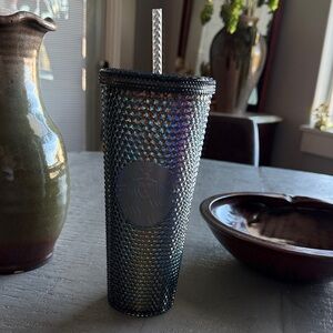 Starbucks Black Unicorn Holographic Studded Tumbler with Straw